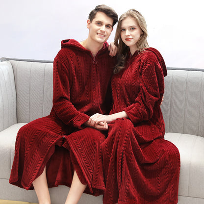 100% Flannel Long Robe Set for Couples