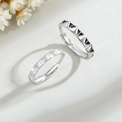 Engraved Matching Wedding Rings for Him and Her