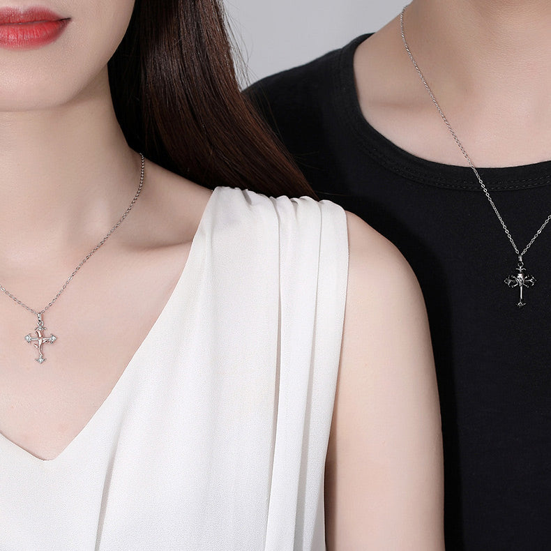 Wolentty Couple Cross Necklace Stainless Steel Religious Matching Necklaces  for Couples Gift, Stainless Steel, No Gemstone: Buy Online at Best Price in  UAE - Amazon.ae