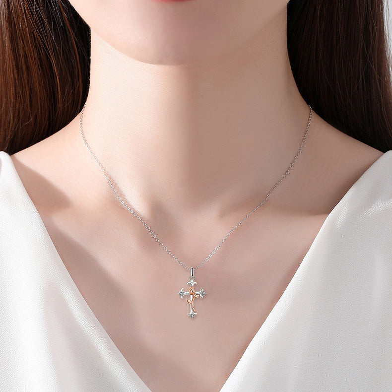 Coin And Cross Necklace 2024 | favors.com