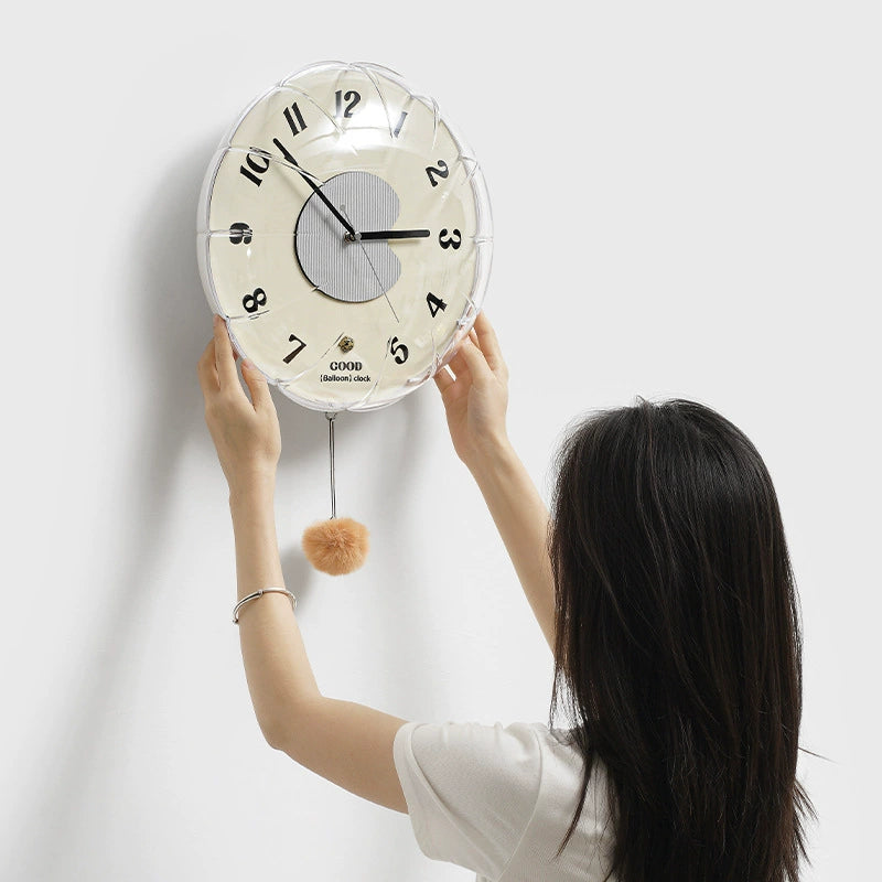Gullei Artistic Balloon Pendulum Wall Clock - Silent, Eco-Friendly Design