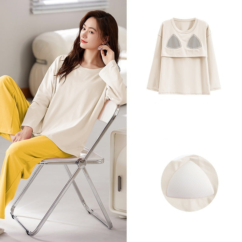 Women Simple Pajamas Loungewear Set