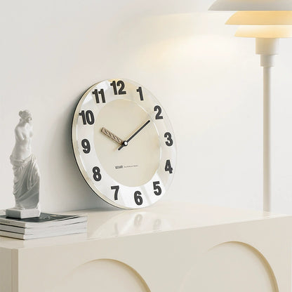 Monochrome Bold Minimalist Silent Wall Clock