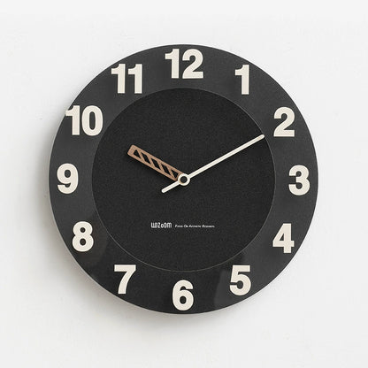 Monochrome Bold Minimalist Silent Wall Clock