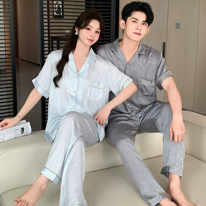 Cooling Couple PJs - Long Sleeve Matching Set