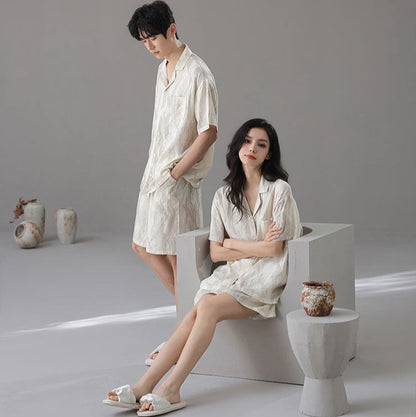 Luxury Bamboo Matching Pajama Set for Couples