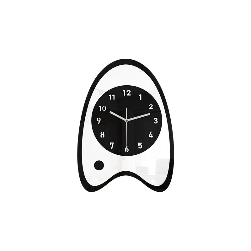 Cute Fish Bait Silent Pendulum Wall Clock (37×21 cm)