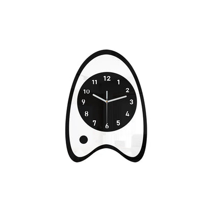 Cute Fish Bait Silent Pendulum Wall Clock (37×21 cm)