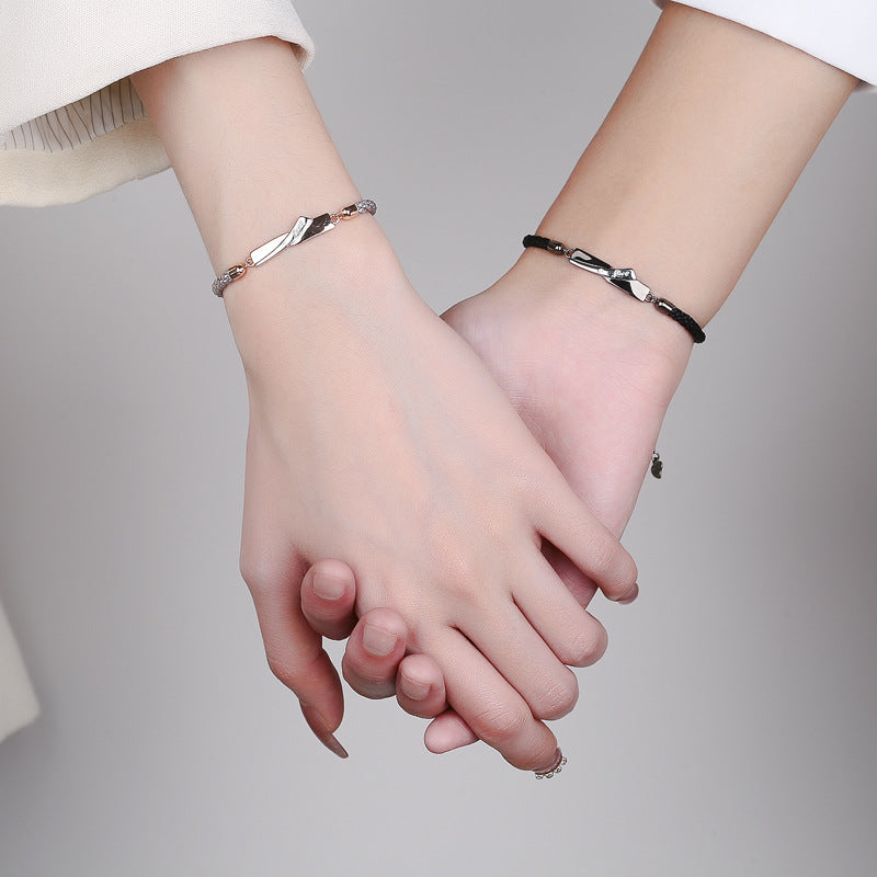 Half Heart Love Couple Bracelets – CoupleHit.com