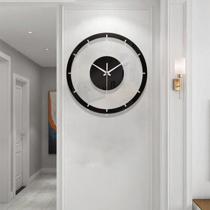 Minimalist Acrylic Silent Wall Clock — 12" Modern