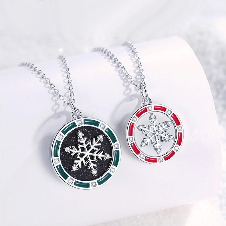 Personalized Couple Necklaces Christmas Gift Set