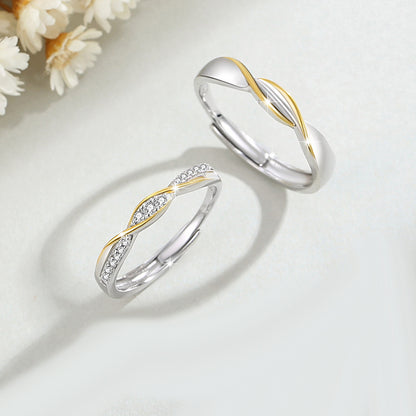 Custom Romantic Matching Rings for Couples