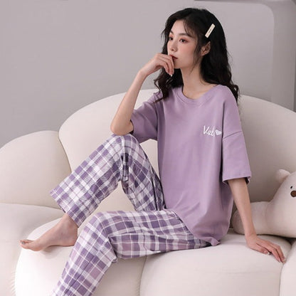Pink Loungwear Set Pajamas for Girls