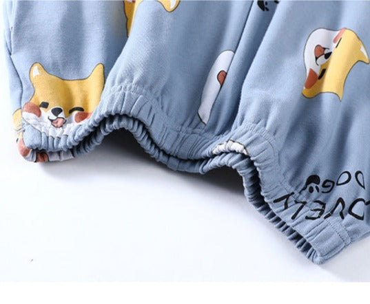 Matching Cute Dog PJs Loungewear Set