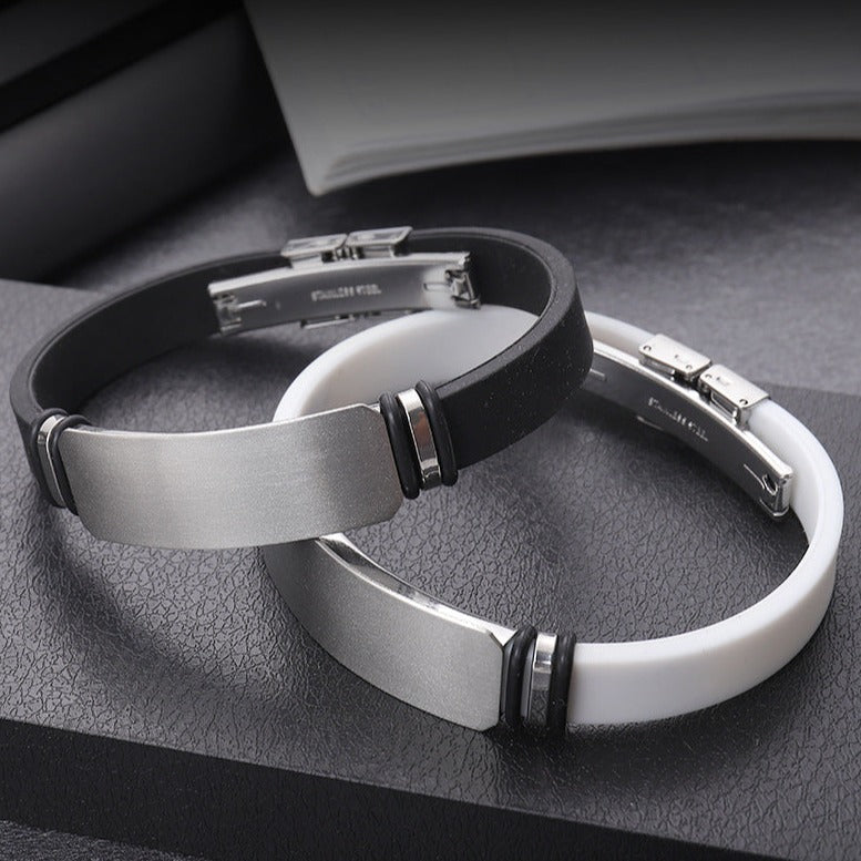 Custom Engravable Sports Bracelet for Men