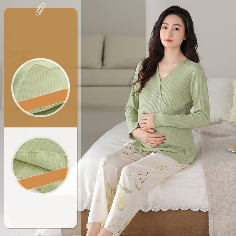 Nursing Access Soft Maternity PJs Set