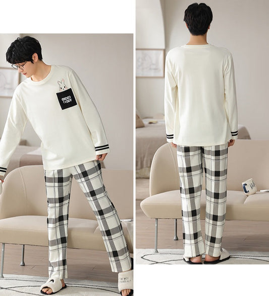 Matching Sleepwear Soft Pajamas Set 100% Cotton