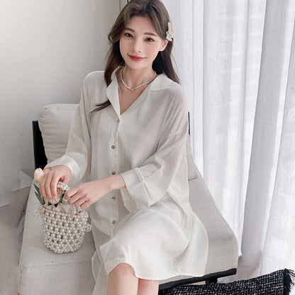 Minimalist Silk Nightgown for Women - Gullei