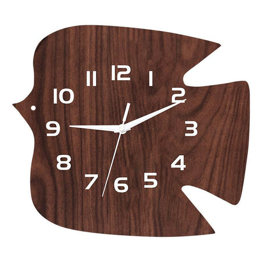 Bird Shaped Wall Décor Silent Clock – Rustic and Charming Design