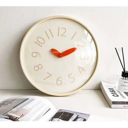 Cute Minimalist Wall Clock with Glass Front