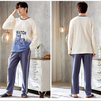 Moonlit Dreams: Gradient Matching Couple Pajamas