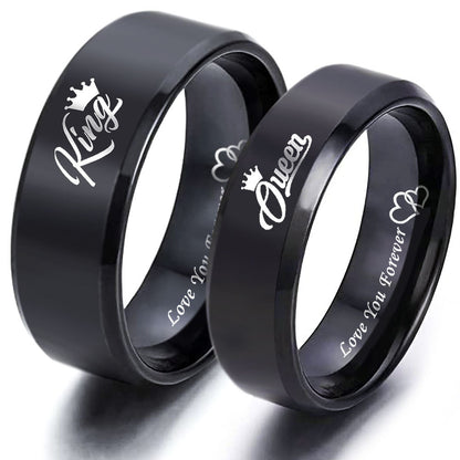 King and Queen Matching Ring Bands