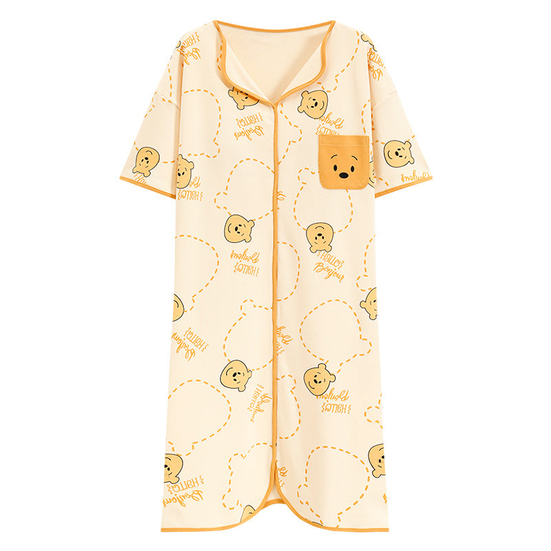 Cute Bear Women's Sleepwear - 100% Cotton
