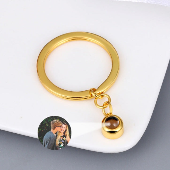 Custom Photo Projection Keychain – Personalized Memory Keeper
