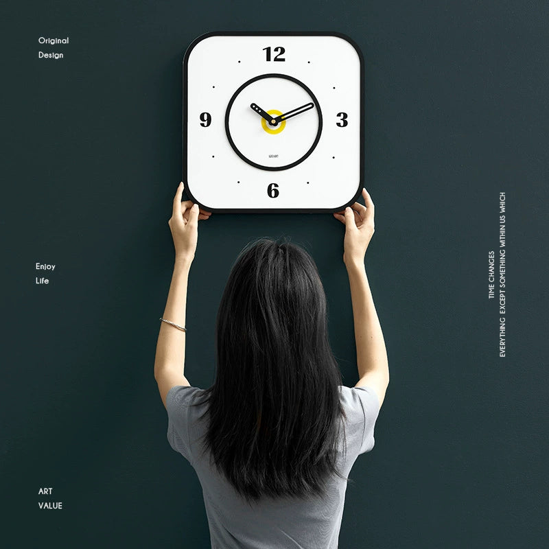 Gullei Silent Wall Clock - Contemporary Design, Eco-Friendly