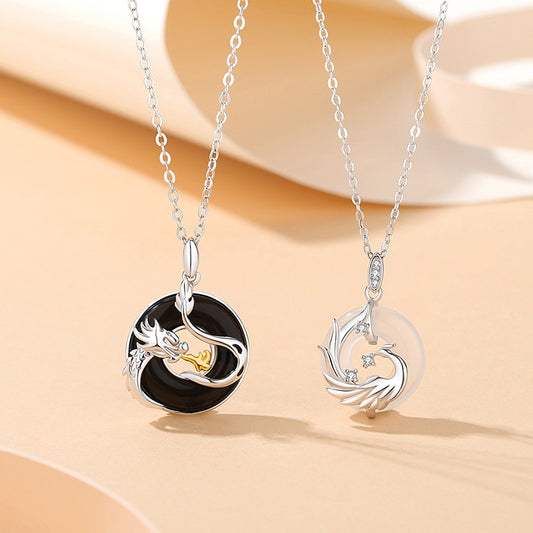 Dragon & Phoenix Couple Necklaces (His & Hers)