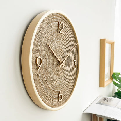 Nordic Style Analog Silent Wooden Wall Clock