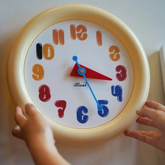 Round Silent Wall Clock – 12" (Non-Ticking)