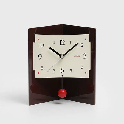 Modern Silent Acrylic Desktop Organizer Clock