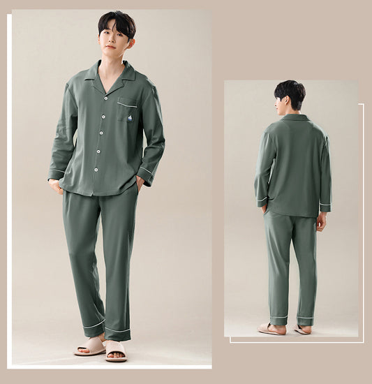 100% Cotton Matching Couples Pajamas Set