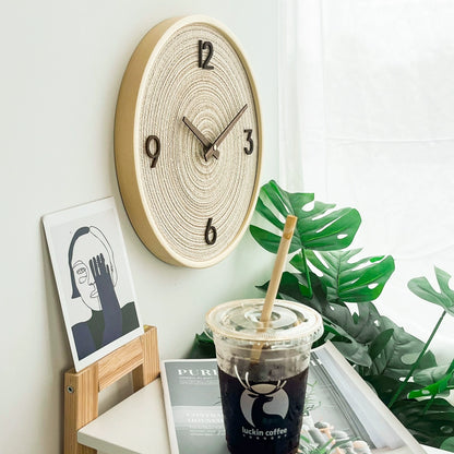 Nordic Style 3D Silent Analog Wooden Wall Clock