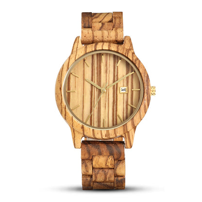 Matching Couple Watch Set Solid Wood