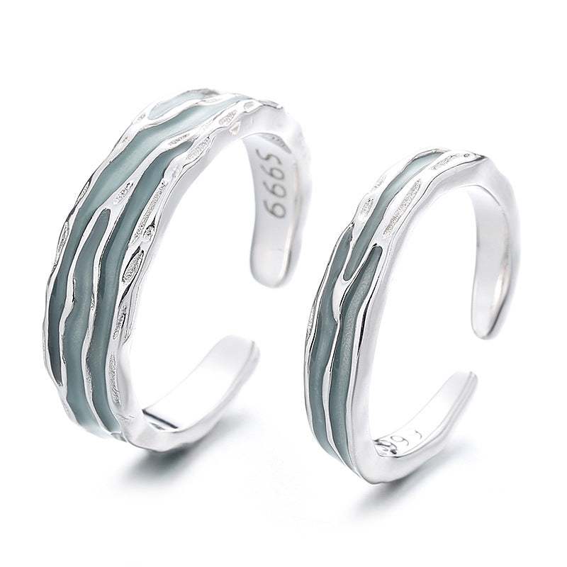 Engravable Romantic Wedding Bands for Couples