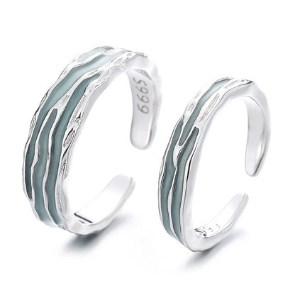 Engravable Romantic Wedding Bands for Couples