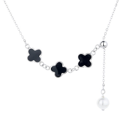 Four Leaf Clover Dainty Necklace for Her