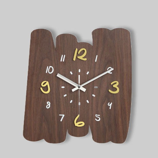 Paint Strokes Shaped Silent Wall Clock – Artistic Design
