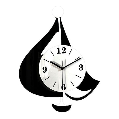 Silent Wall Clock – Sailboat Pendulum, 30 cm Nautical
