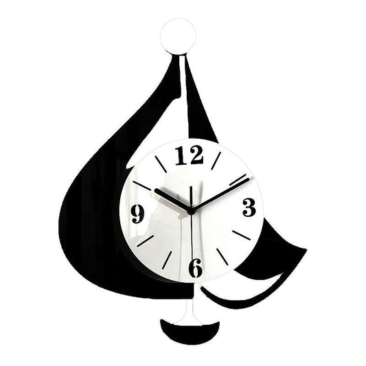 Silent Wall Clock – Sailboat Pendulum, 30 cm Nautical