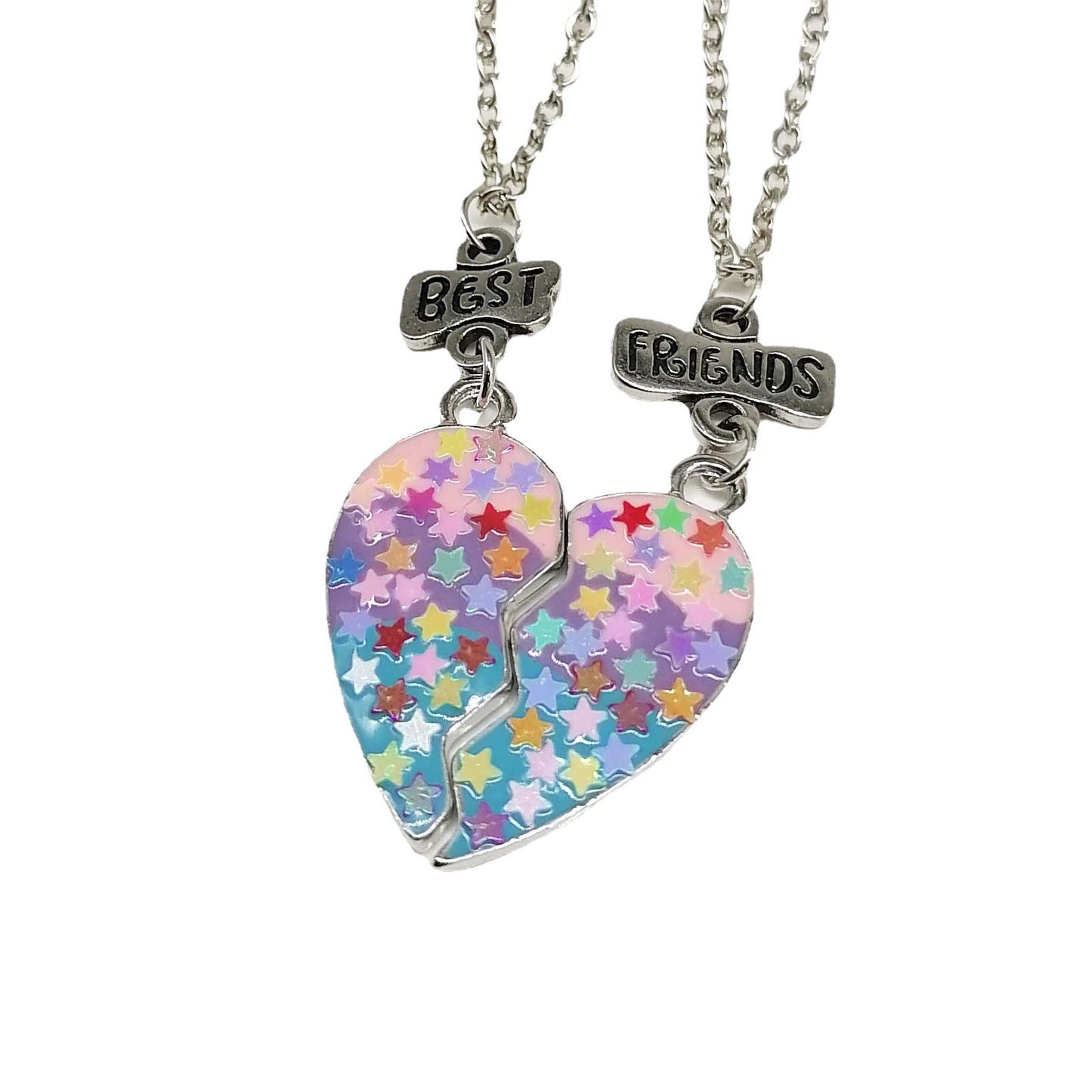 Half Hearts Best Friends Necklaces Set for Two
