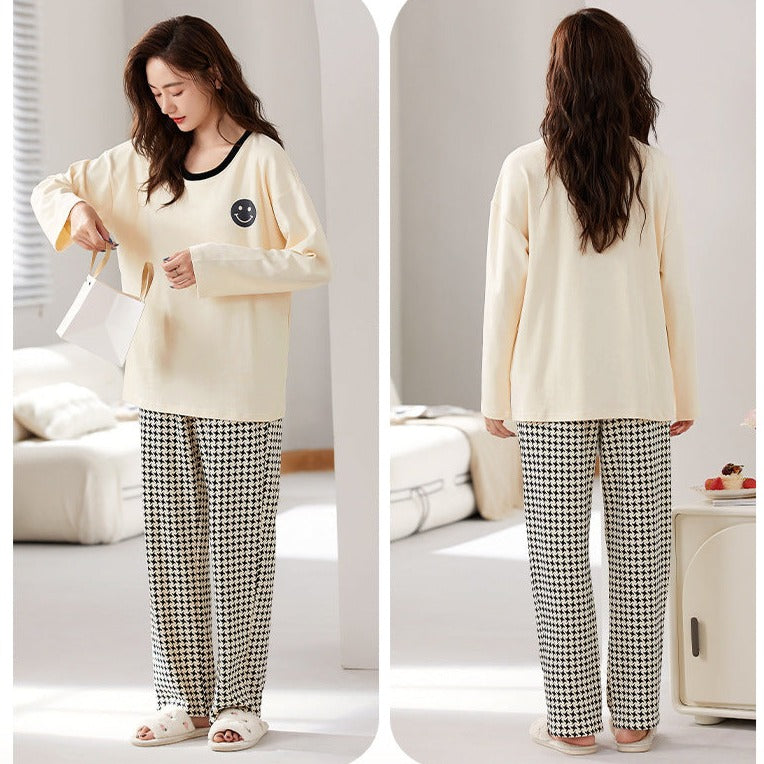 Women Comfortable Pajamas Loungewear Dress Built-in Padded Bra