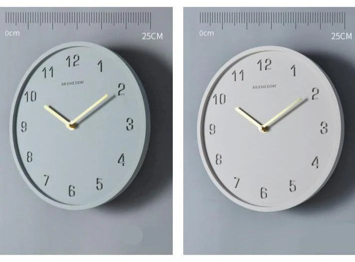 Concrete Nordic Pendulum Silent Wall Clock (10")