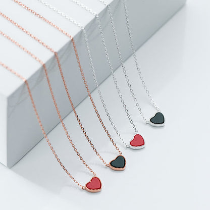 Dainty Hearts Engraved Matching Necklaces Set