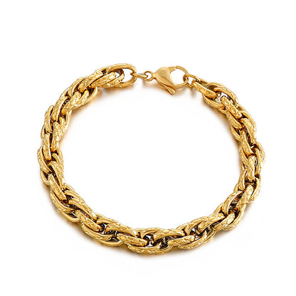 Personalized Mens Chain Bracelet 20cm