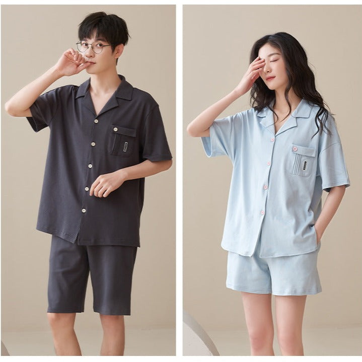 Summer Soft Sleepwear for Men and Women 100% Cotton