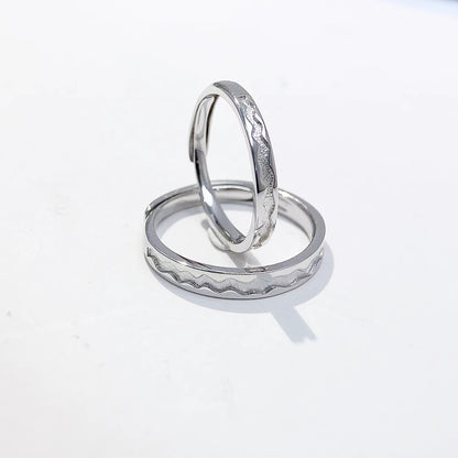 Matching Promise Rings for Couples Sterling Silver