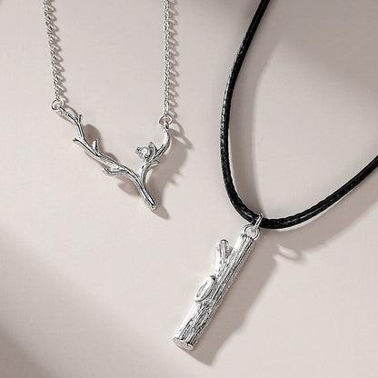 Matching Couple Necklaces Anniversary Gift Set